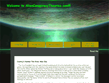 Tablet Screenshot of alienconspiracytheories.com